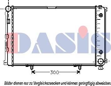 AKS Dasis 120053N - Радиатор, охлаждане на двигателя vvparts.bg