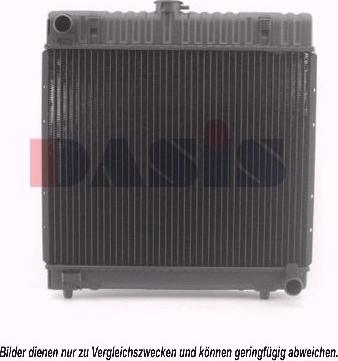 AKS Dasis 120160N - Радиатор, охлаждане на двигателя vvparts.bg