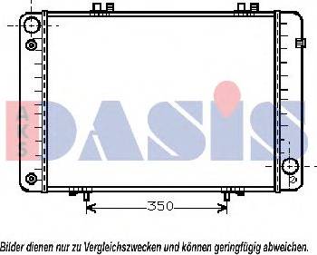 AKS Dasis 121620T - Радиатор, охлаждане на двигателя vvparts.bg