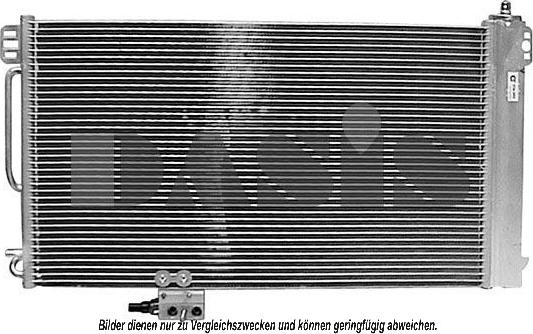 AKS Dasis 122012N - Кондензатор, климатизация vvparts.bg