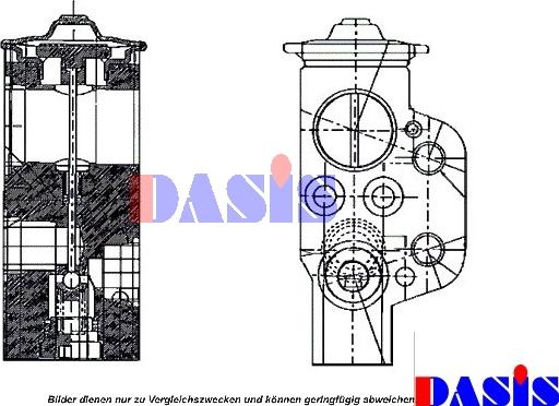 AKS Dasis 840065N - Разширителен клапан, климатизация vvparts.bg