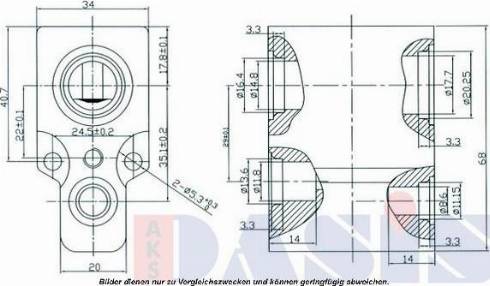 AKS Dasis 840034N - Разширителен клапан, климатизация vvparts.bg