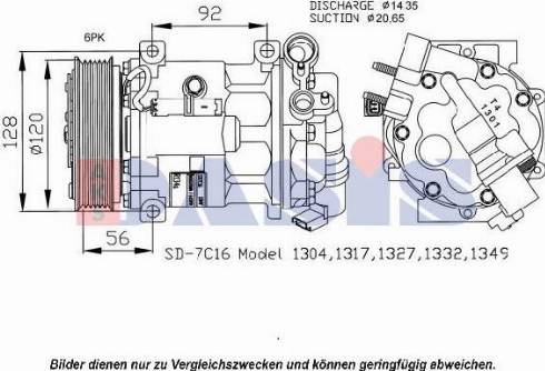 AKS Dasis 850477N - Компресор, климатизация vvparts.bg