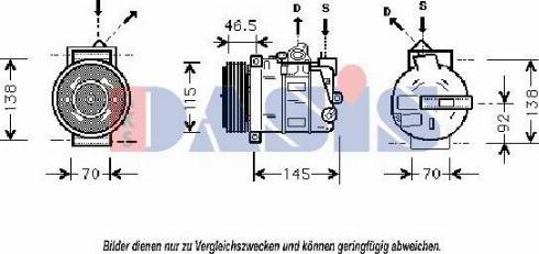 AKS Dasis 850687N - Компресор, климатизация vvparts.bg