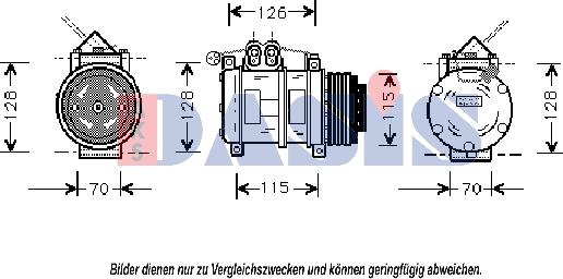 AKS Dasis 850332N - Компресор, климатизация vvparts.bg