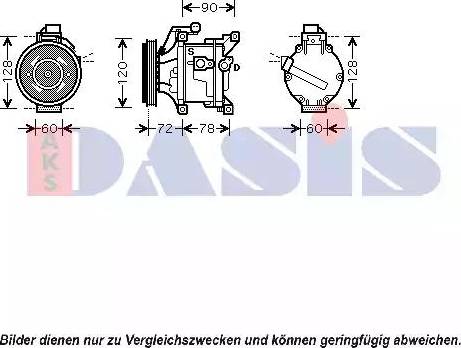 AKS Dasis 850743N - Компресор, климатизация vvparts.bg