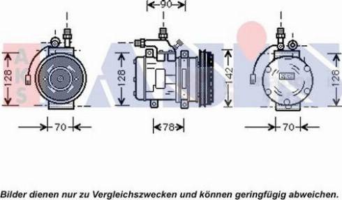 AKS Dasis 850700T - Компресор, климатизация vvparts.bg