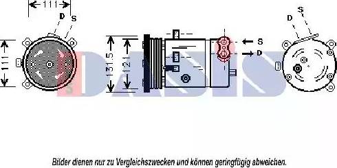 AKS Dasis 850702N - Компресор, климатизация vvparts.bg