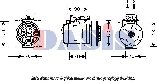 AKS Dasis 850729N - Компресор, климатизация vvparts.bg