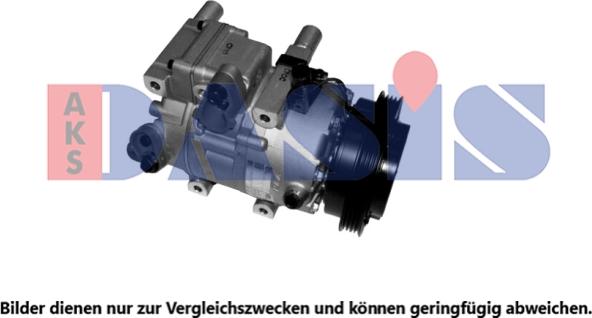 AKS Dasis 851947N - Компресор, климатизация vvparts.bg