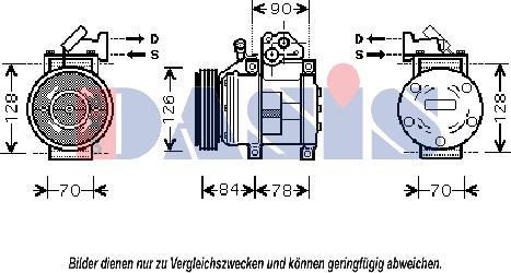 AKS Dasis 851401N - Компресор, климатизация vvparts.bg