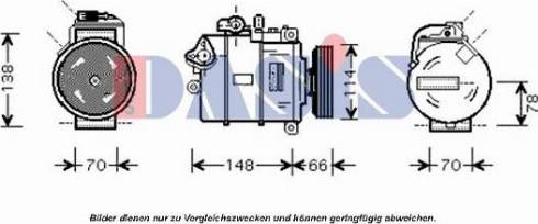 AKS Dasis 851551N - Компресор, климатизация vvparts.bg