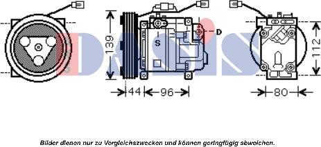 AKS Dasis 851668N - Компресор, климатизация vvparts.bg