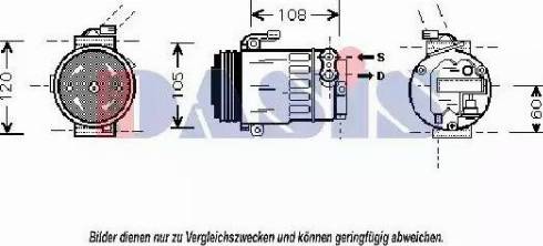 AKS Dasis 851042N - Компресор, климатизация vvparts.bg