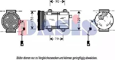 AKS Dasis 851023N - Компресор, климатизация vvparts.bg