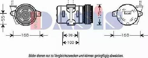 AKS Dasis 851106N - Компресор, климатизация vvparts.bg