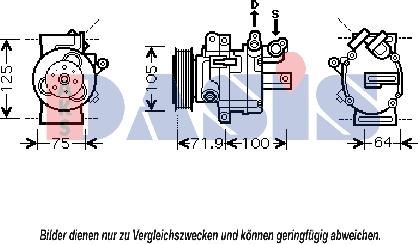 AKS Dasis 851867N - Компресор, климатизация vvparts.bg