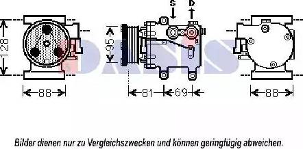 AKS Dasis 851832N - Компресор, климатизация vvparts.bg