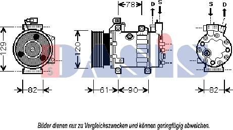 AKS Dasis 851381N - Компресор, климатизация vvparts.bg