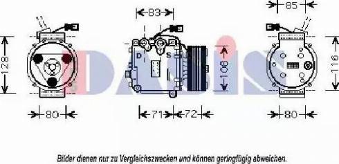 AKS Dasis 851387N - Компресор, климатизация vvparts.bg