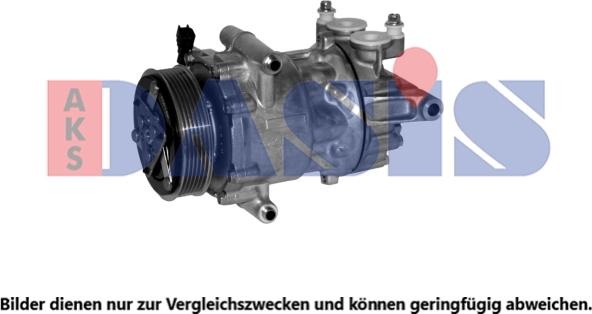 AKS Dasis 853129N - Компресор, климатизация vvparts.bg