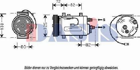 AKS Dasis 852930N - Компресор, климатизация vvparts.bg