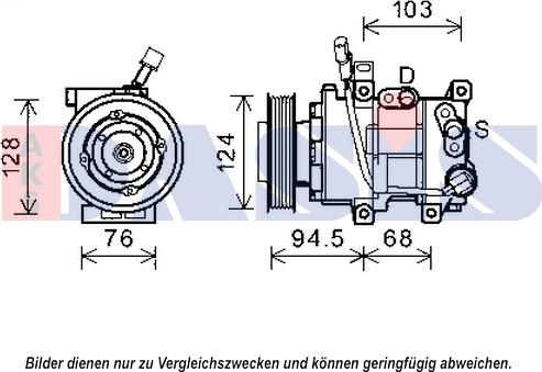 AKS Dasis 852569N - Компресор, климатизация vvparts.bg