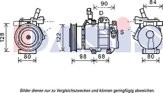 AKS Dasis 852564N - Компресор, климатизация vvparts.bg