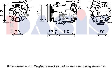 AKS Dasis 852691N - Компресор, климатизация vvparts.bg