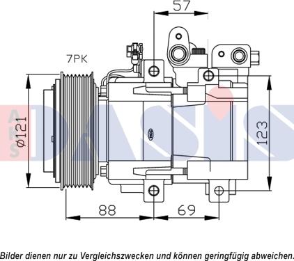 AKS Dasis 852672N - Компресор, климатизация vvparts.bg