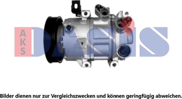 AKS Dasis 852017N - Компресор, климатизация vvparts.bg