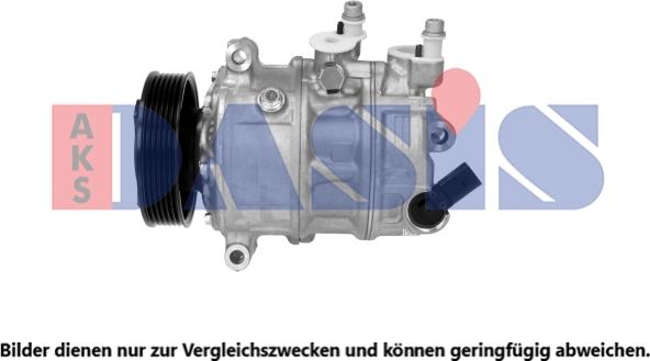 AKS Dasis 852884N - Компресор, климатизация vvparts.bg