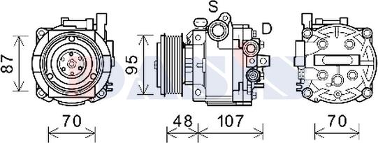 AKS Dasis 852871N - Компресор, климатизация vvparts.bg