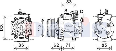 AKS Dasis 852782N - Компресор, климатизация vvparts.bg