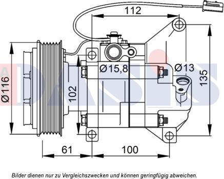 AKS Dasis 852775N - Компресор, климатизация vvparts.bg