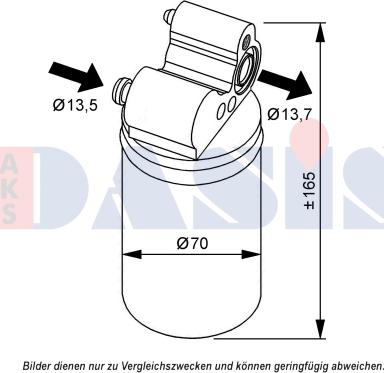 AKS Dasis 800656N - Изсушител, климатизация vvparts.bg