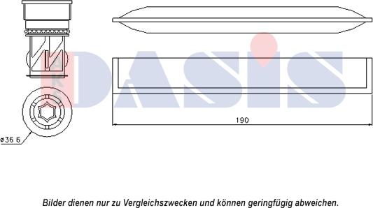 AKS Dasis 800633N - Изсушител, климатизация vvparts.bg