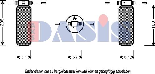 AKS Dasis 800368N - Изсушител, климатизация vvparts.bg