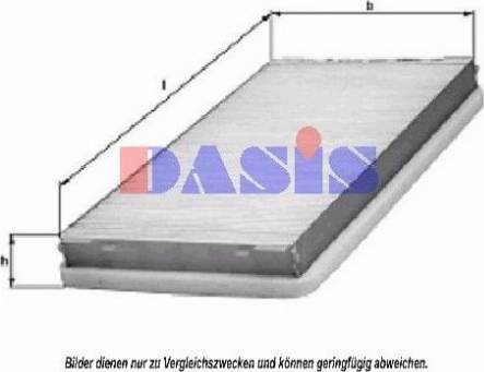 AKS Dasis 830047N - Филтър купе (поленов филтър) vvparts.bg