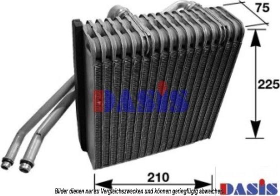 AKS Dasis 820166N - Изпарител, климатична система vvparts.bg