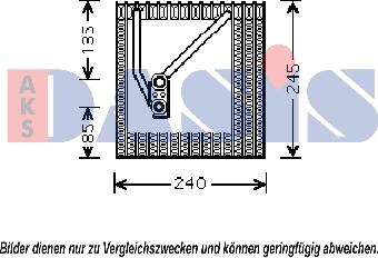 AKS Dasis 820283N - Изпарител, климатична система vvparts.bg