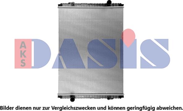 AKS Dasis 390016SXV - Радиатор, охлаждане на двигателя vvparts.bg