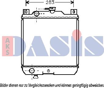 AKS Dasis 320050N - Радиатор, охлаждане на двигателя vvparts.bg