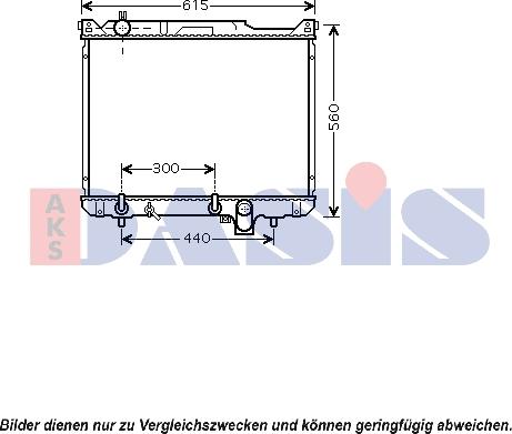 AKS Dasis 320038N - Радиатор, охлаждане на двигателя vvparts.bg