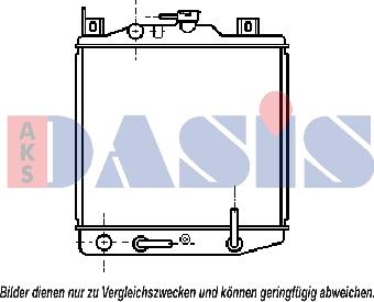 AKS Dasis 320330N - Радиатор, охлаждане на двигателя vvparts.bg