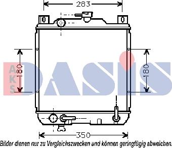 AKS Dasis 320200N - Радиатор, охлаждане на двигателя vvparts.bg