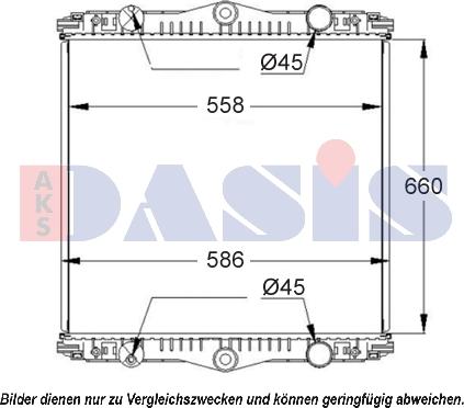 AKS Dasis 290013S - Радиатор, охлаждане на двигателя vvparts.bg