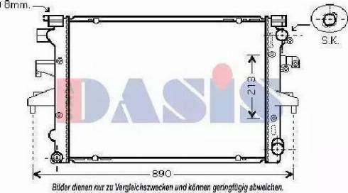 Ava Quality Cooling VW 2232 - Радиатор, охлаждане на двигателя vvparts.bg