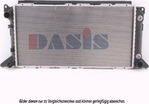 AKS Dasis 250290N - Радиатор, охлаждане на двигателя vvparts.bg
