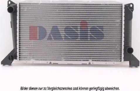 AKS Dasis 250250N - Радиатор, охлаждане на двигателя vvparts.bg